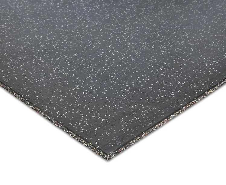 Premium EPDM | 30mm Grey Speckle Rubber 1m x 1m Floor Tiles