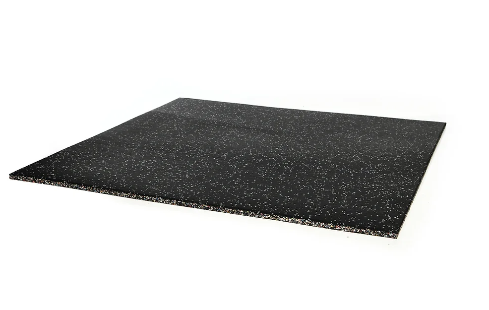 Premium EPDM | 30mm Grey Speckle Rubber 1m x 1m Floor Tiles