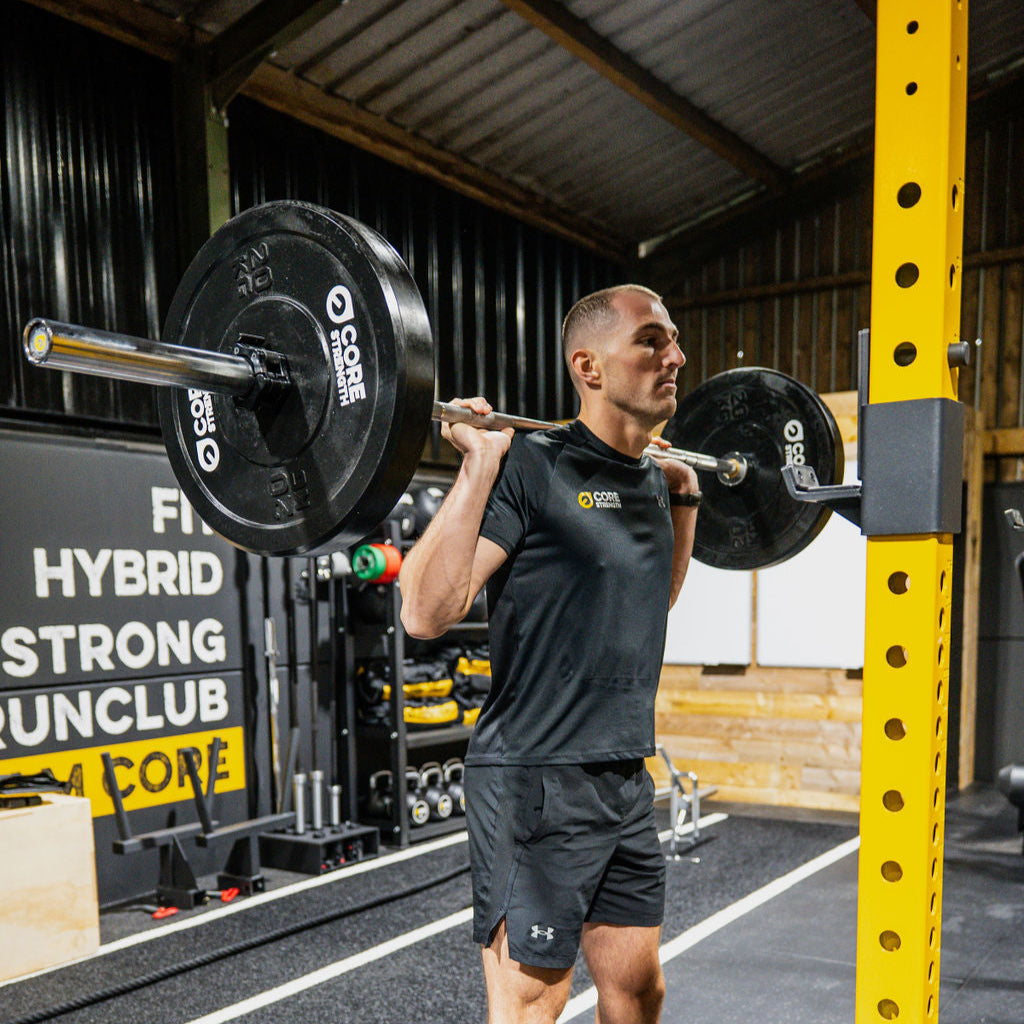 Core Strength Black Rubber Bumper Plates (Pair)