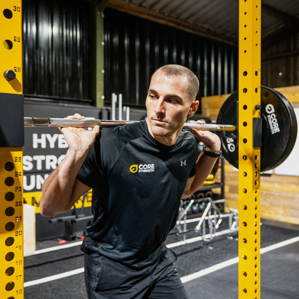 Core Strength Black Rubber Bumper Plates (Pair)