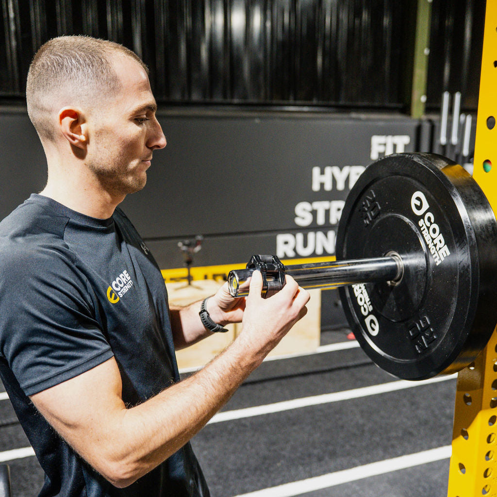 Core Strength Black Rubber Bumper Plates (Pair)