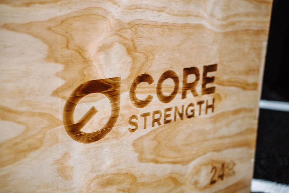 Core Strength Wooden Plyo Box