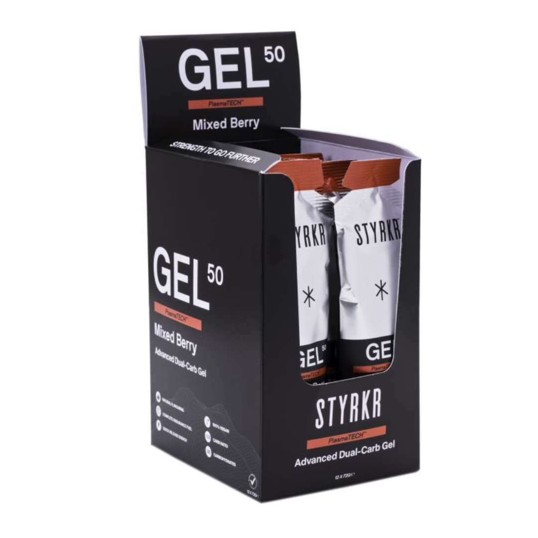 STYRKR GEL50 Dual-Carb Energy Gel (12 x 72g)