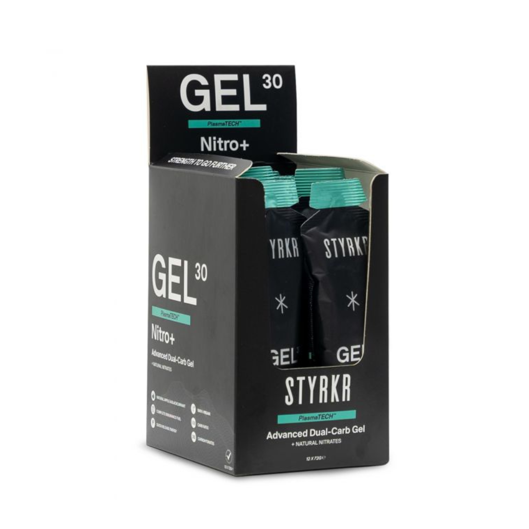 STYRKR GEL30 Nitro Dual-Carb Energy Gel (12 x 60ml)