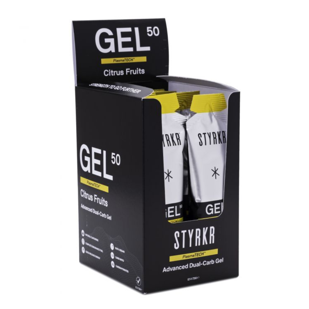 STYRKR GEL50 Dual-Carb Energy Gel (12 x 72g)