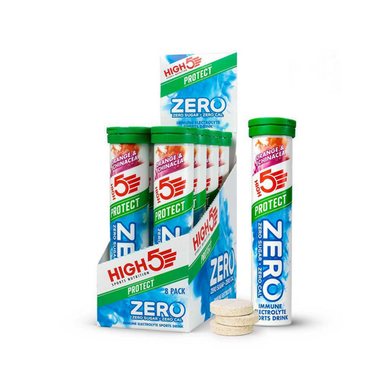 High 5 Zero PROTECT Electrolyte Drink (Box - 8 tubes) Orange & Echinacea