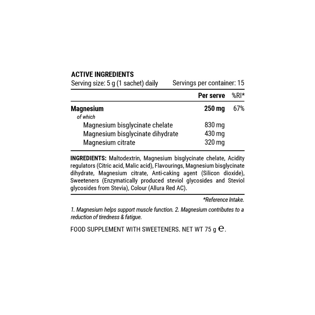 Pillar Performance Triple Magnesium Travel Pack (15 servings)