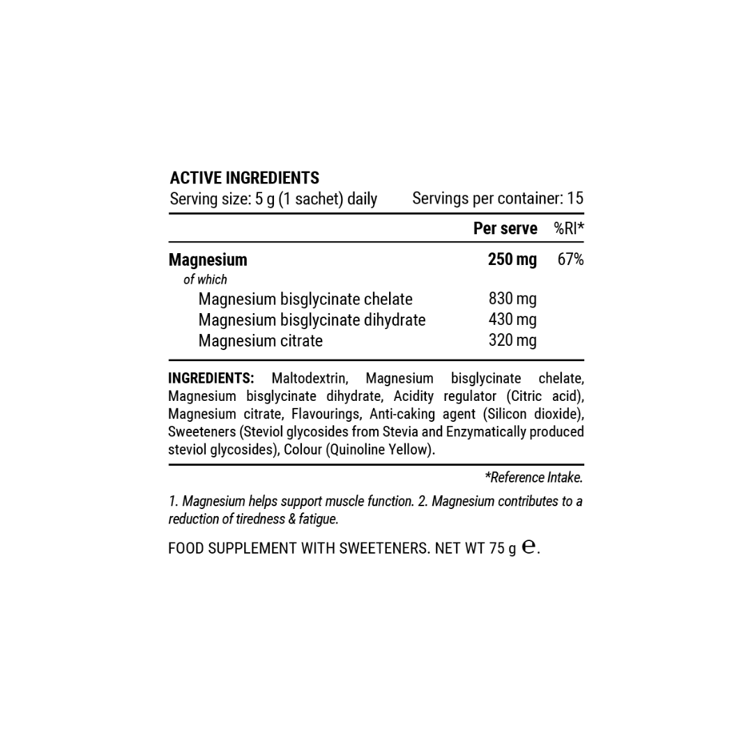 Pillar Performance Triple Magnesium Travel Pack (15 servings)
