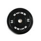 SWISS Black Rubber Bumper Weight Plates