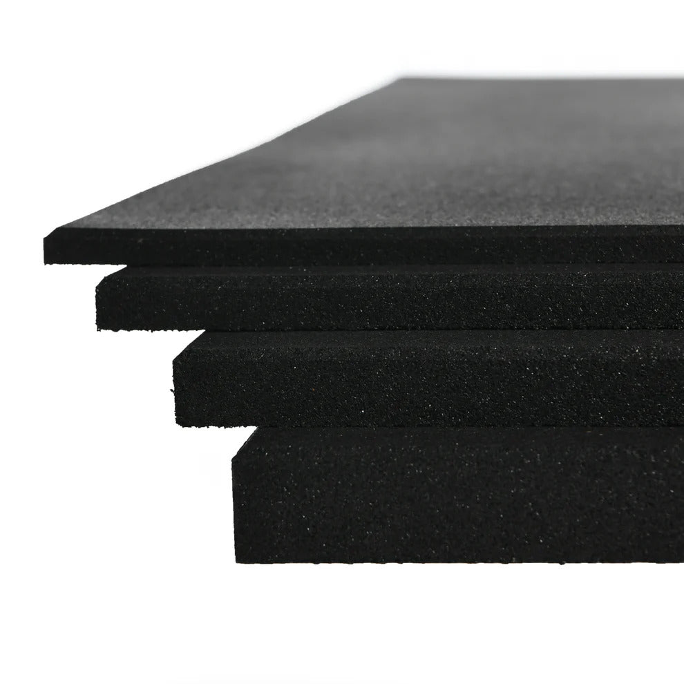 1m x 1m 10mm Anti Shock Gym Rubber Floor Tiles