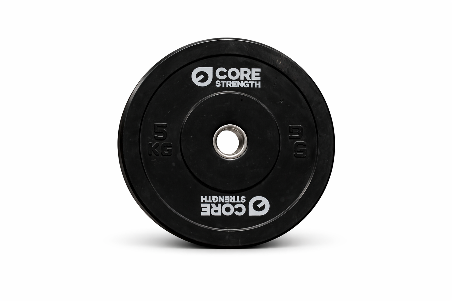 Core Strength 5kg black rubber bumper plate