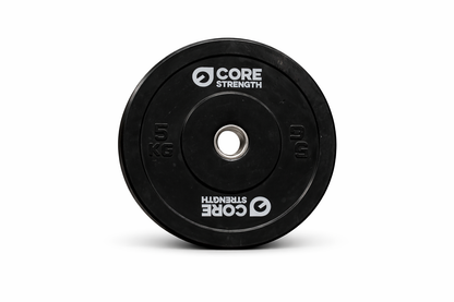 Core Strength 5kg black rubber bumper plate