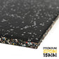 Premium EPDM | 15mm Grey Speckle Rubber 1m x 1m Floor Tiles