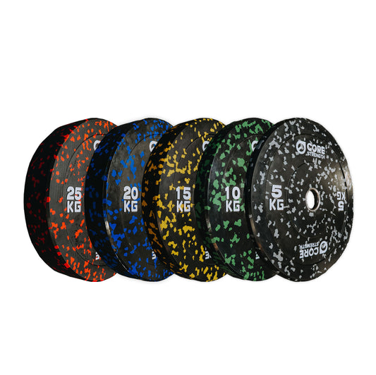 Core Strength Fleck Rubber Bumper Plates (sold in pairs)