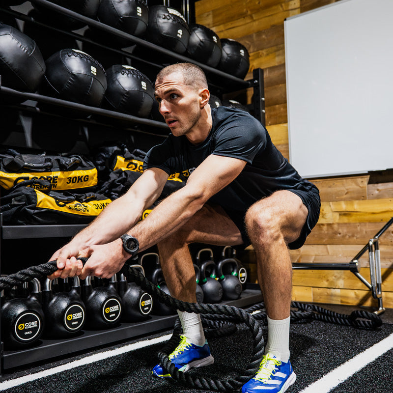 Core Strength Sled Pull Rope for HYROX based workouts with clip