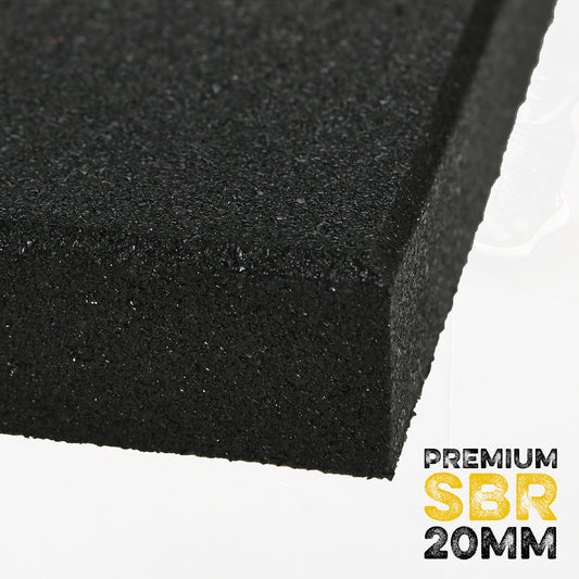 Premium SBR | 20mm 1m x 1m Rubber Floor Tiles