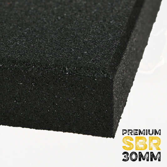 Premium SBR | 30mm 1m x 1m Rubber Floor Tiles