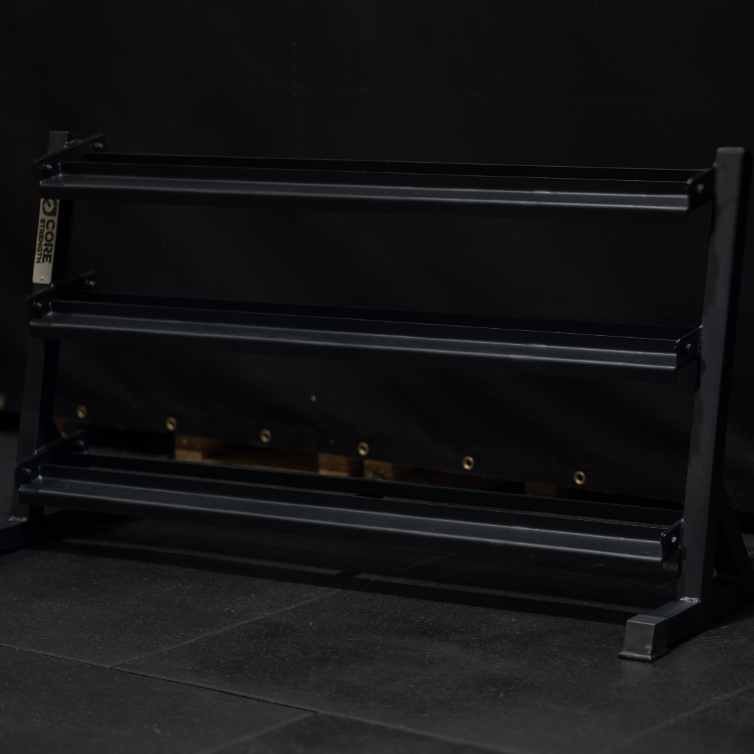 Core Rack For Gym Core Strength 3 Tier Dumbbell Storage Rack