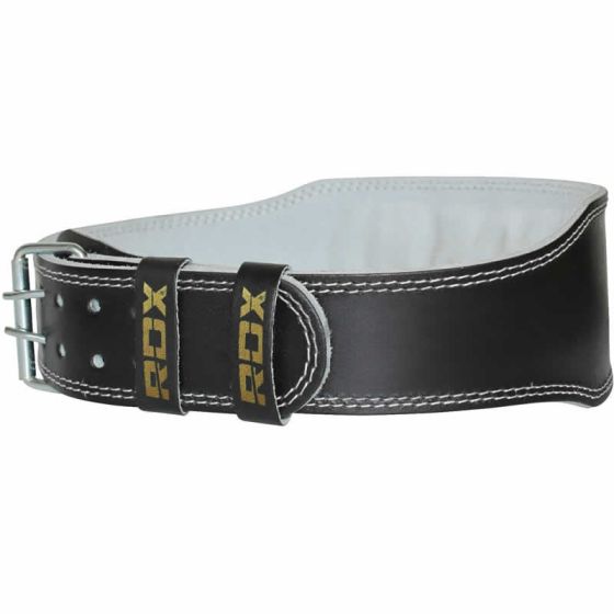 Rdx 4 inch leather weightlifting belt shop